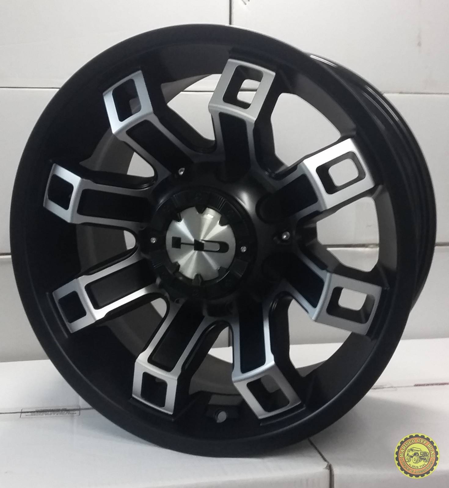 Roda 17x9 HD01, furação 6x139,7, off set +15 RANGER NOVA, HILUX, S10 NOVA, TRITON