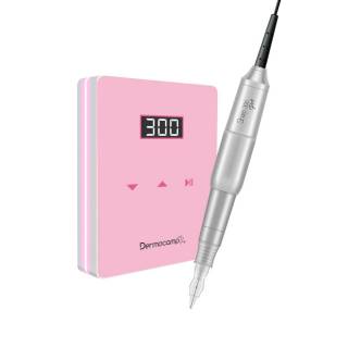 Dermografo Sharp 300 Pro Silver + Slim Pink Safira 