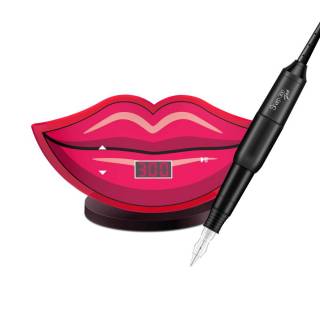 Dermografo Sharp 300 Pro Black + Kiss Pink - Cristal / Rs
