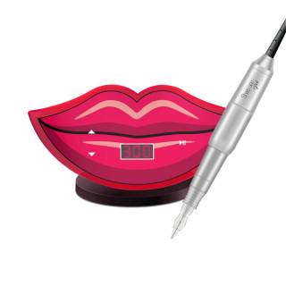   Dermografo Sharp 300 Pro Silver + Kiss Pink - Cristal / Rs