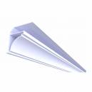 Forro PVC Meia Cana 6/8mm gemine Branco Barra com 6m