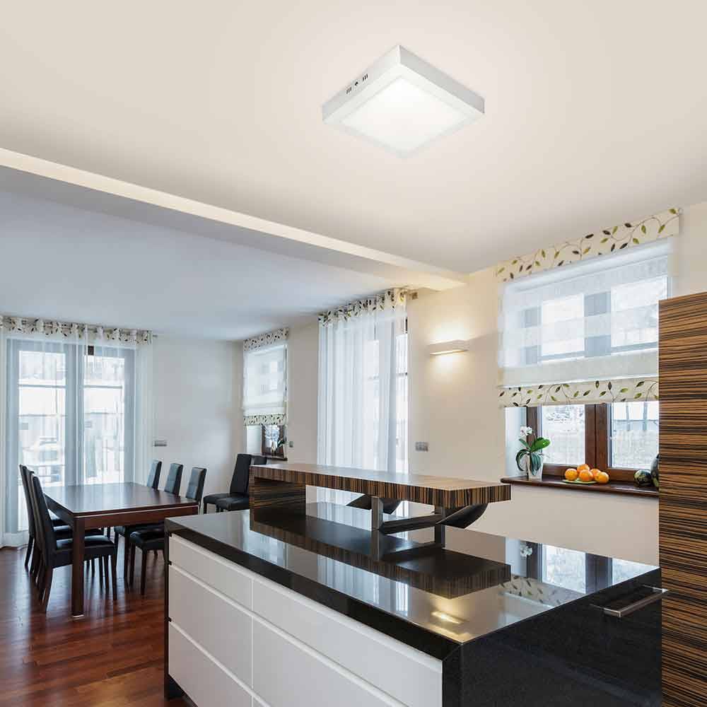 Luminária Plafon Led 12W 6500k Sobrepor Quadrada Blumenau