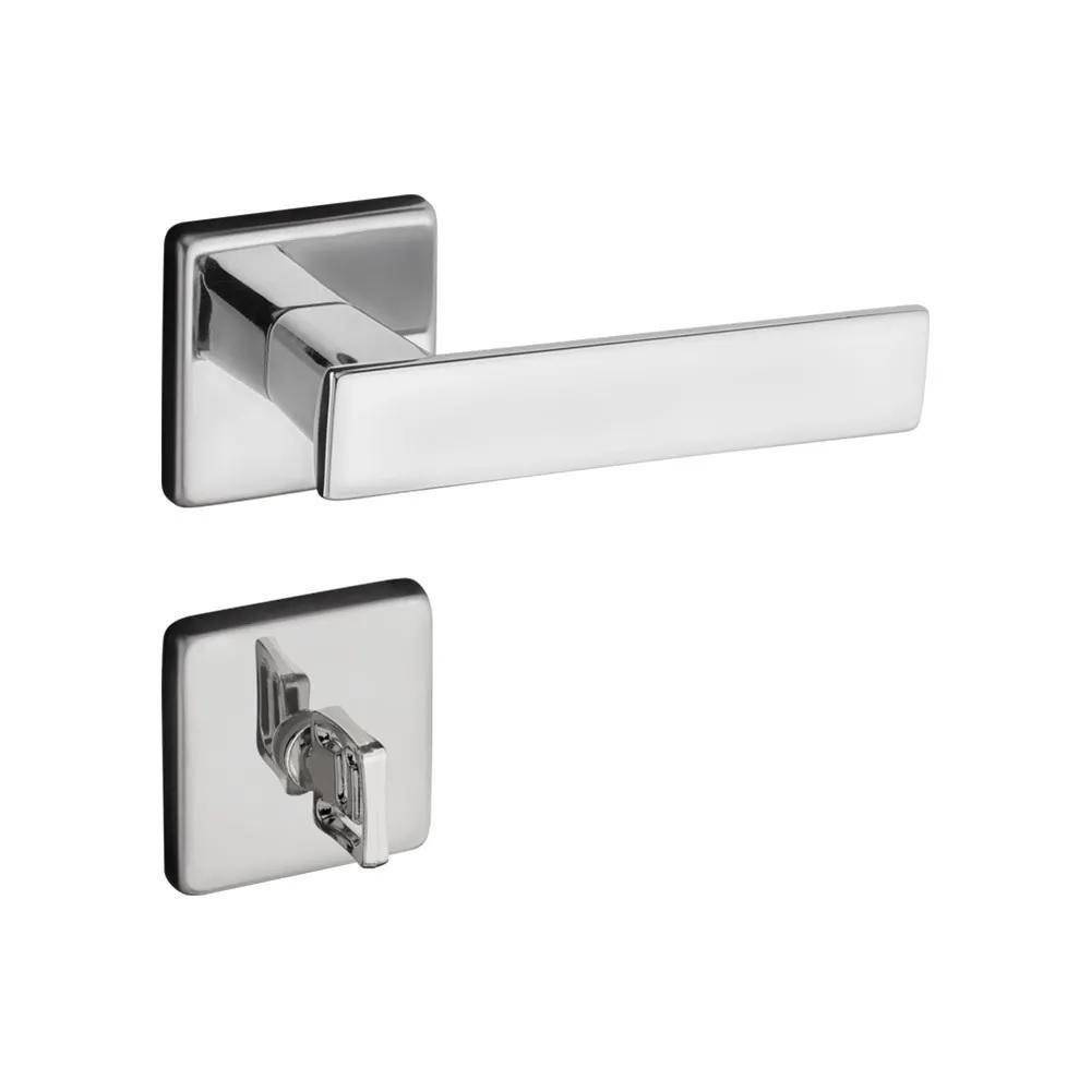 Fechadura Zamac 40mm Banheiro Quadra Ros 701/80B Cra Pado - Bavcom
