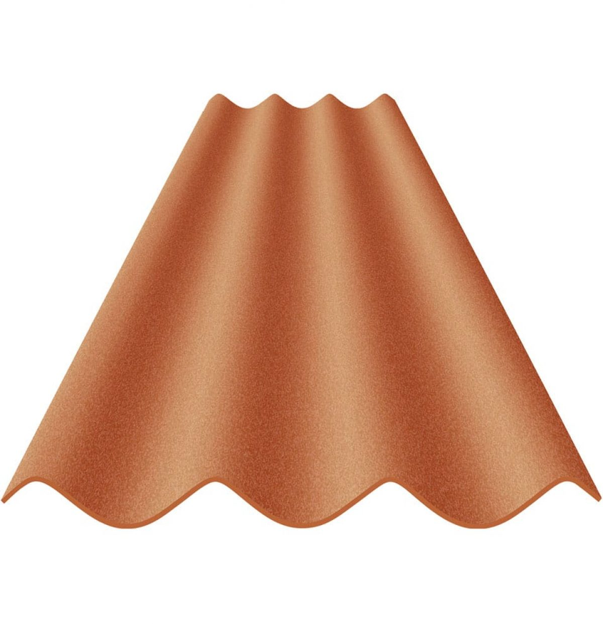 Telha Fibro-Cimento 4mm Vermelha 2,44 X 0,50M (Sem Amianto)