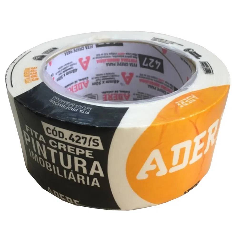 Fita Crepe Pintura Imobiliaria 48mm x 50m Adere