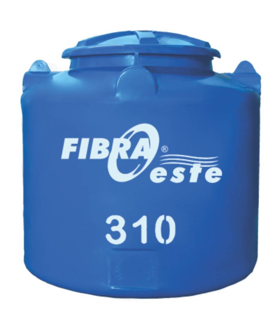 Tanque Caixa D'agua Plástica Fibraoeste 310l Tampa Clic