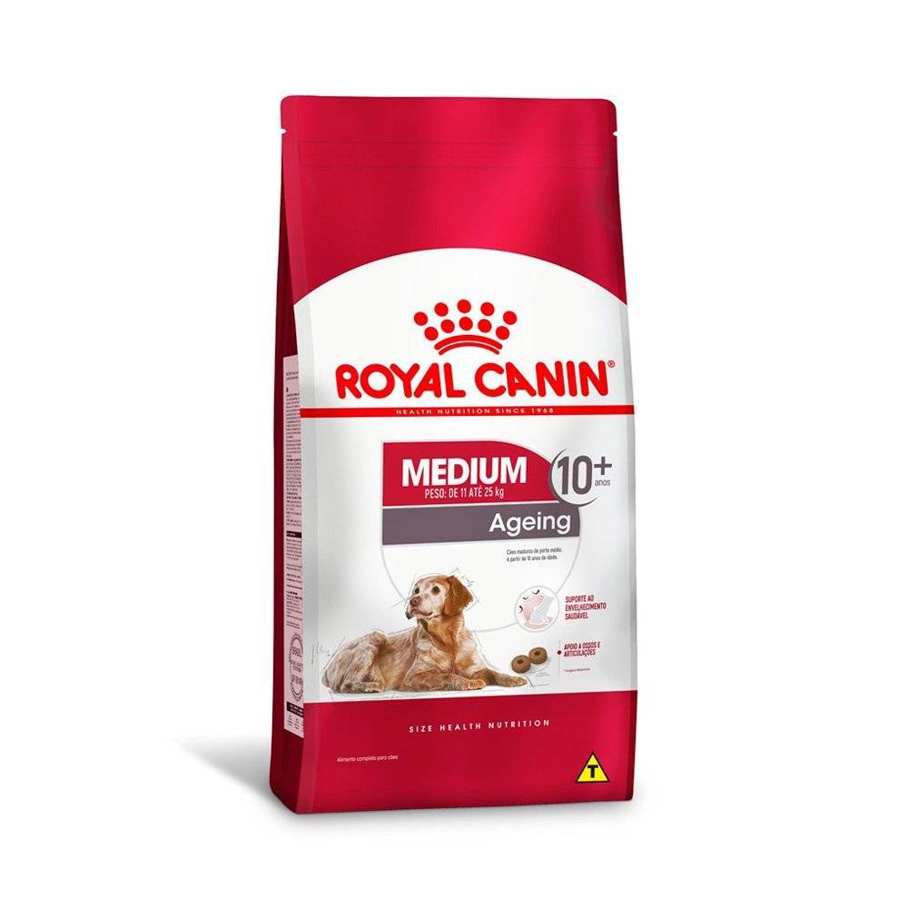  CANIN １５ｋｇ Ração Royal Canin Cães Adultos Medium 10+ 15 Kg - Aupetmia Petshop