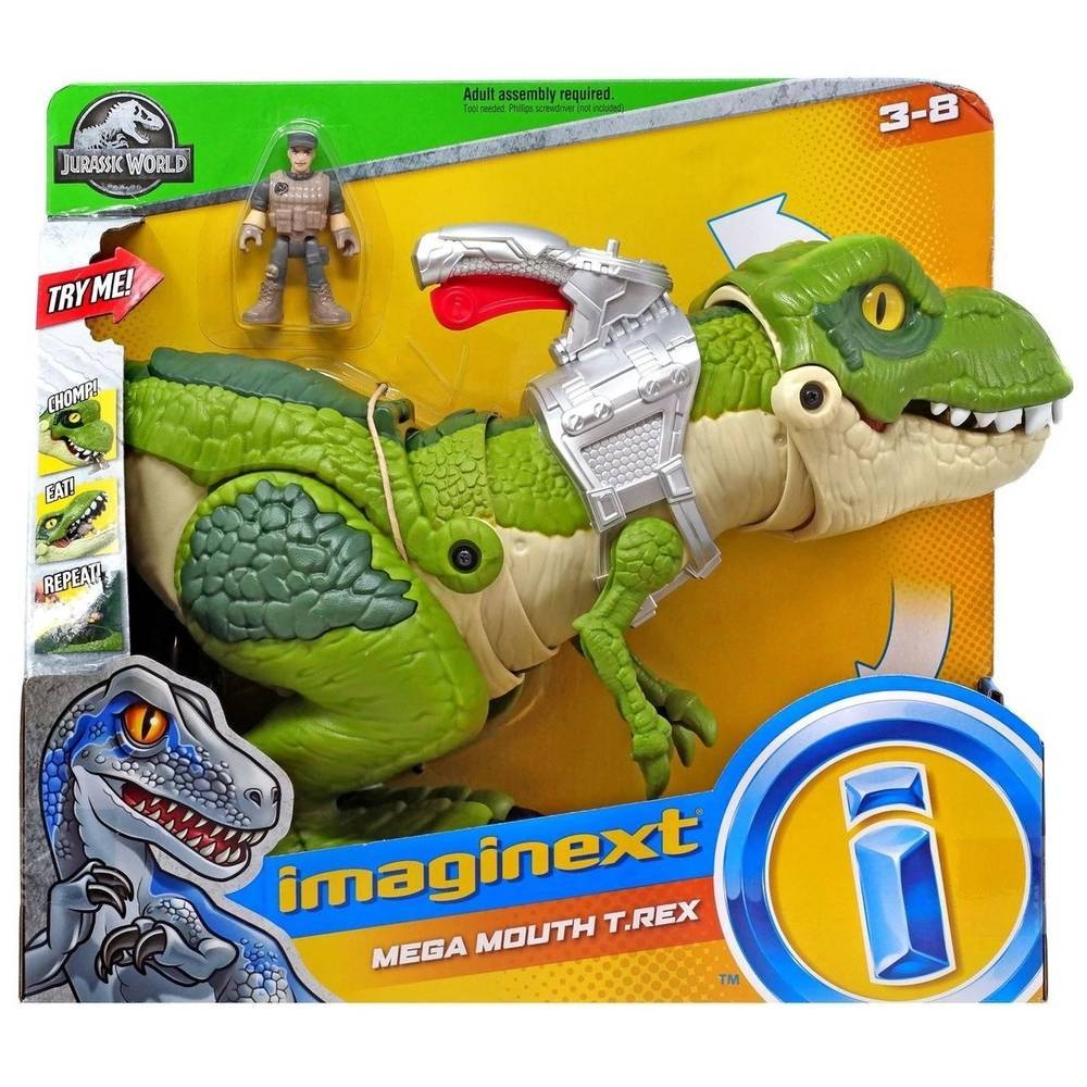 Mattel Jurassic World T-Rex Figura de 12 com sons, Multicolorido :  : Brinquedos e Jogos