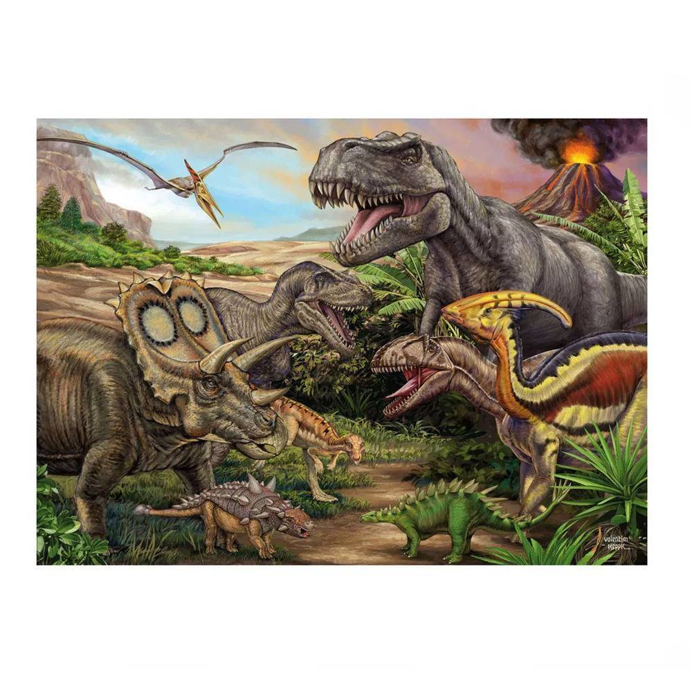 Puzzle 100 peças Dinossauros - Loja Grow