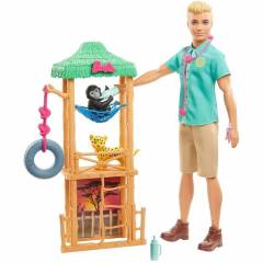 Ken Veterinário de Animais Selvagens Barbie - Mattel GJM33
