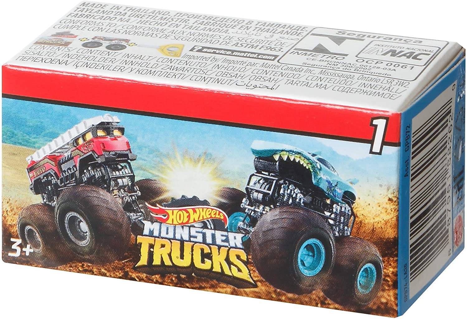 Monster Trucks Miniatura Surpresa - Mattel GPB72 - Noy Brinquedos