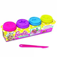 4 Potes Massinha de Modelar 50G Barbie - Fun F0012-6
