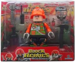 Alex Block Heroes Missao Bombeiros - Polibrinq BL595