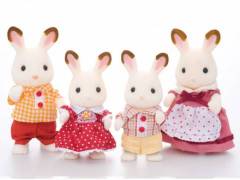 Família dos Coelhos Chocolate - Sylvanian Families 3505
