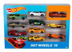 Kit 10 Carrinhos Básicos Sortidos - Hot Wheels 54886