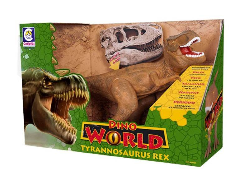 MOSTRANDO BRINQUEDOS DE DINOSSAURO !!! (DINO WORLD E T-REX) 