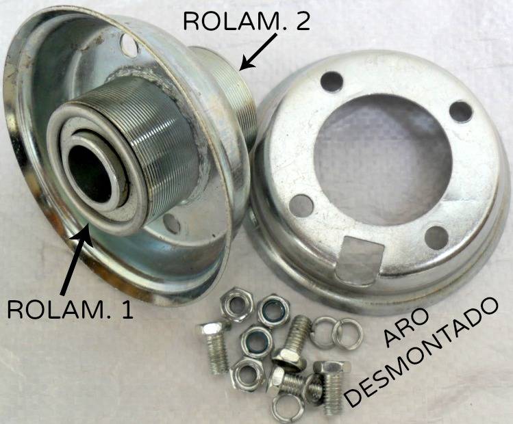 Rodízio Pneumático Giratório com pneu 6x2