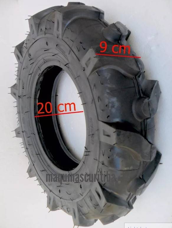 Pneu 4.00-8 para Motocultivador Microtrator Tratorito tipo Tobata