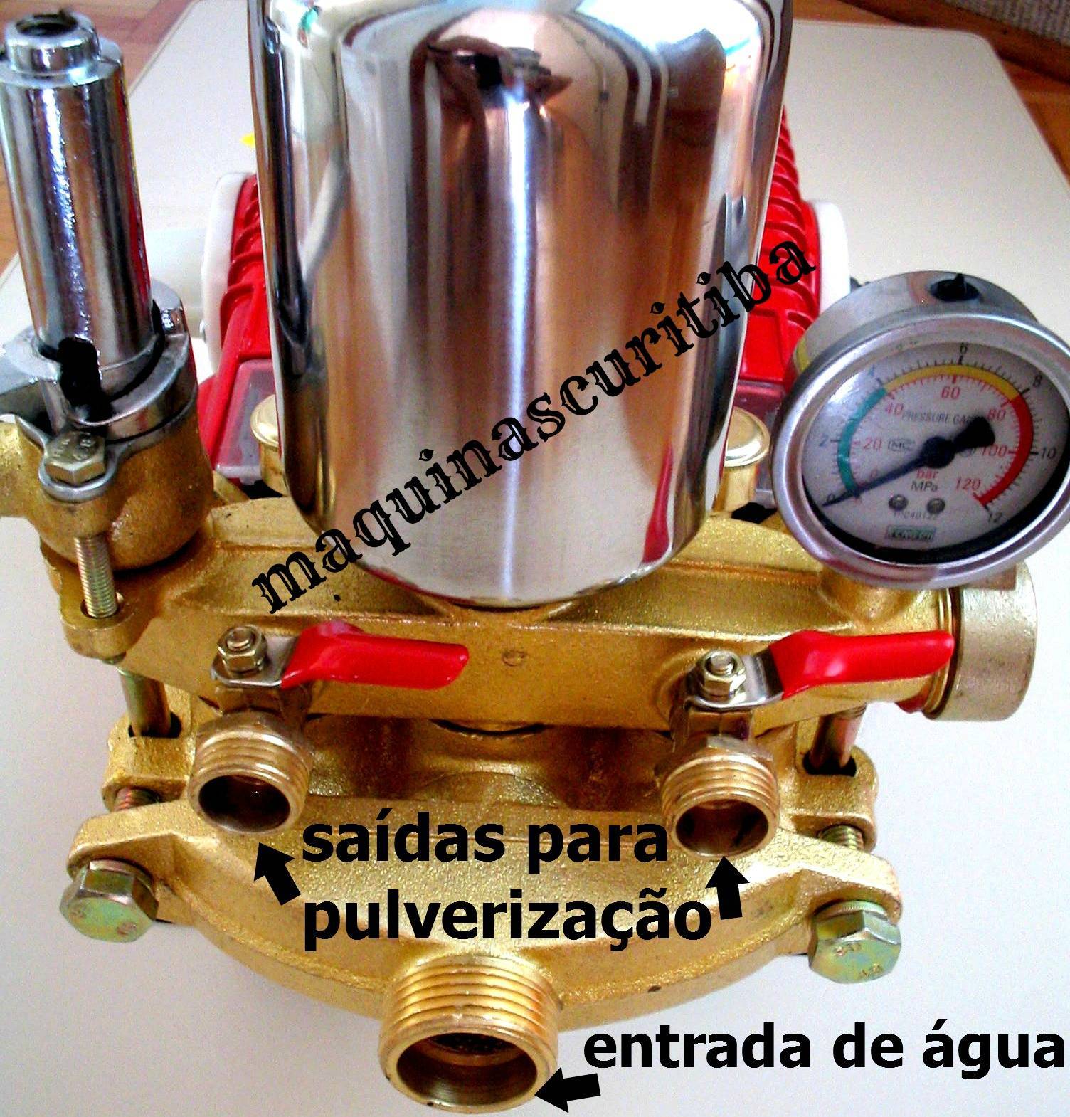 Bomba de pistão lavadora de alta pressão hidrolavadora 3 pistões vazão 40 litros/minuto