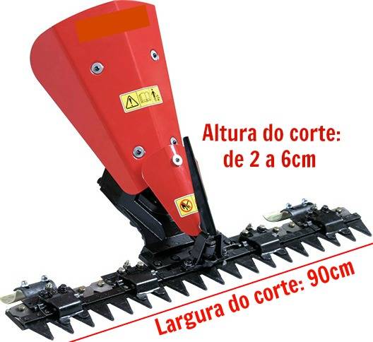 Segadeira AW SG 90 para motocultivador microtrator mwg 722 e mwd 522