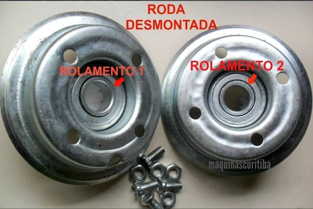 Rodízio pneumático fixo com pneu 2.50-4