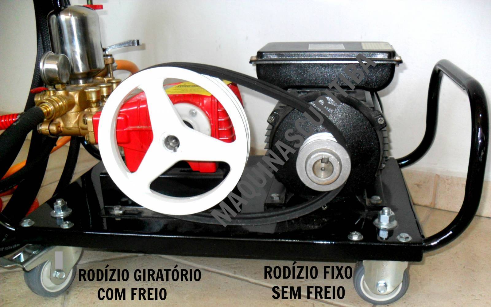 Lavadora de alta pressão com 3 pistões S40F com motor elétrico monofásico 3cv