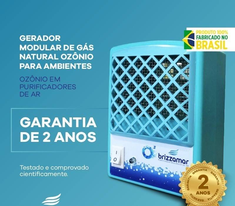 Gerador Modular de Gás Natural OZÔNIO para ambientes