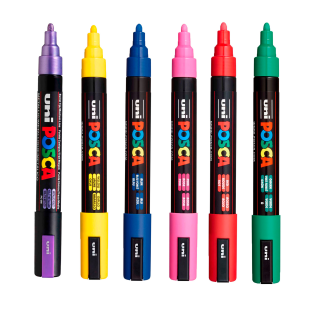 Kit Posca 5M c/ 8 Cores a Sua Escolha
