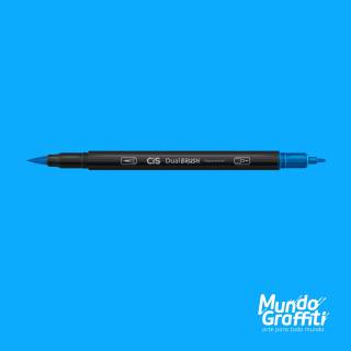 Caneta CiS Dual Brush 05 Azul Royal Aquarelável