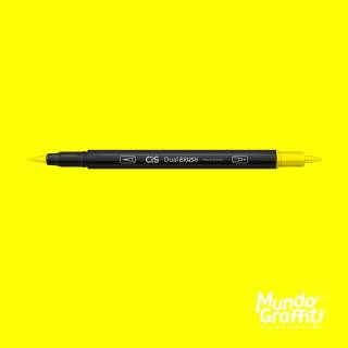 Caneta CiS Dual Brush 23 Amarelo Aquarelável