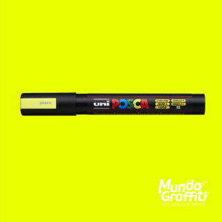 Caneta Posca 5M Amarelo Fluorescente