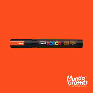 Caneta Posca 5M Laranja Fluorescente