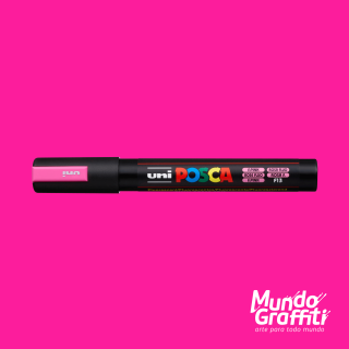 Caneta Posca 5M Rosa Fluorescente