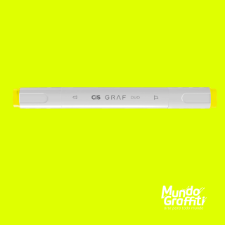 Marcador Cis Graf Duo Amarelo Fluorescent Yellow 123