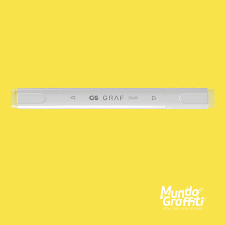 Marcador Cis Graf Duo Amarelo Pastel Yellow 37