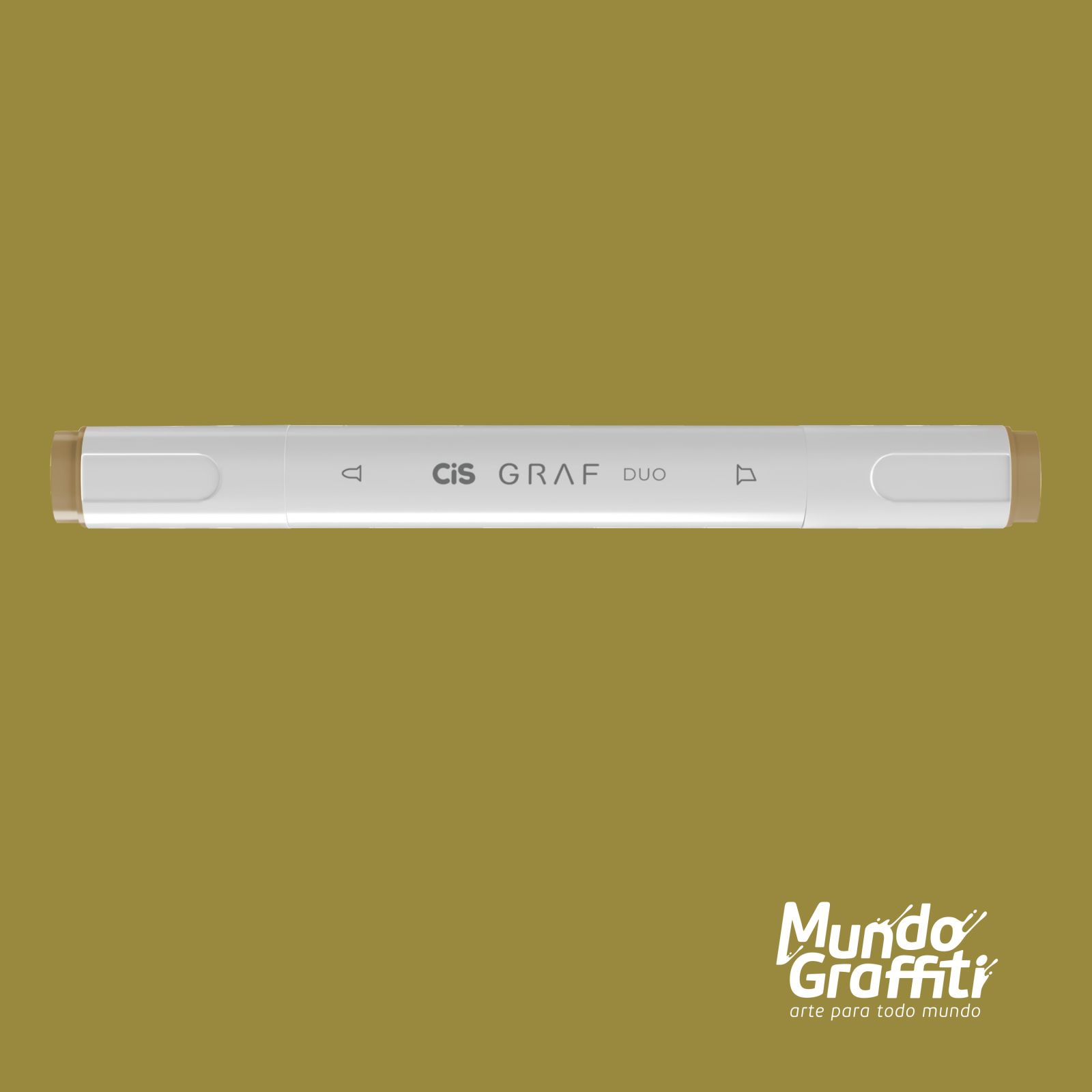 Marcador Cis Graf Duo Verde Olive Green 41 - Mundo Grafite
