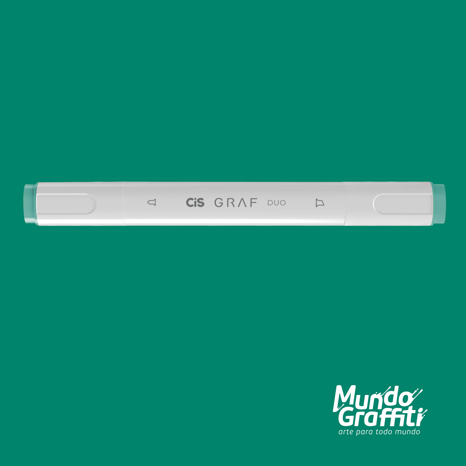 Marcador Cis Graf Duo Verde Peacock Green 61 - Mundo Grafite