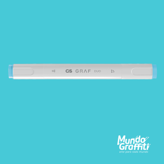 Marcador Cis Graf Duo Azul Baby Blue 66 - Mundo Grafite