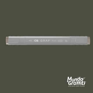 Marcador Cis Graf Duo Brush Marrom Warm Grey WG6
