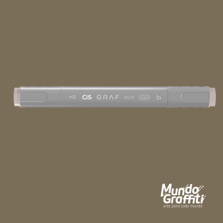 Marcador Cis Graf Duo Brush Marrom Warm Grey WG4