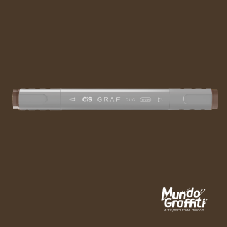 Marcador Cis Graf Duo Brush Marrom Chestnut Brown 98