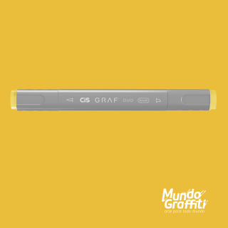 Marcador Cis Graf Duo Brush Amarelo Fresh Yellow 44