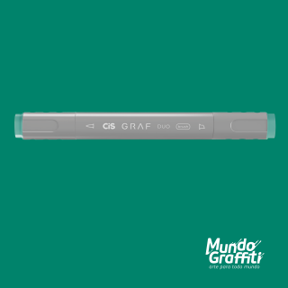 Marcador Cis Graf Duo Brush Verde Peacock Green 61