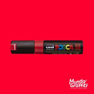 Caneta Posca 8K Vermelho Fluorescente