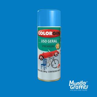 Tinta Spray Colorgin Uso Geral 55101 Azul Medio 400ml