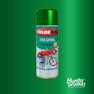 Tinta Spray Colorgin Uso Geral 57031 Verde Amazonas Metalico 400ml