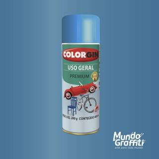 Tinta Spray Colorgin Uso Geral 57091 Azul Copacabana Metalico 400ml