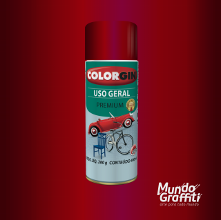 Tinta Spray Colorgin Uso Geral 57141 Vermelho Metalico 400ml