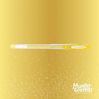 Caneta Signo Gel Sparkling Glitter Ouro 0,7mm