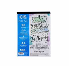 Bloco Lettering A4 28 folhas 180g/m2 Cis